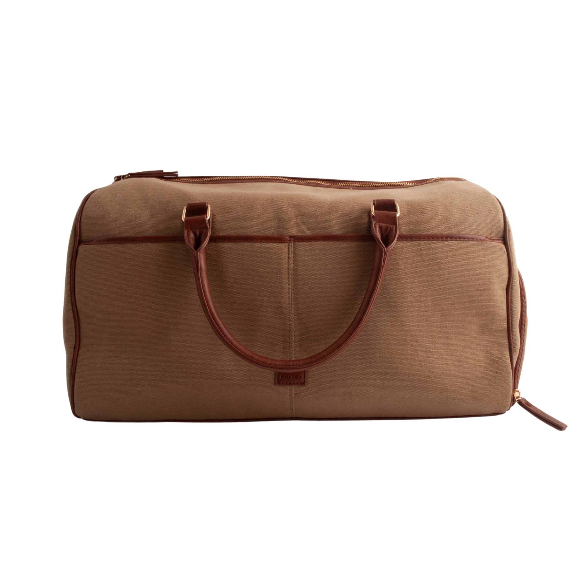 Kaiser Canvas Overnight Bag - MID BROWN